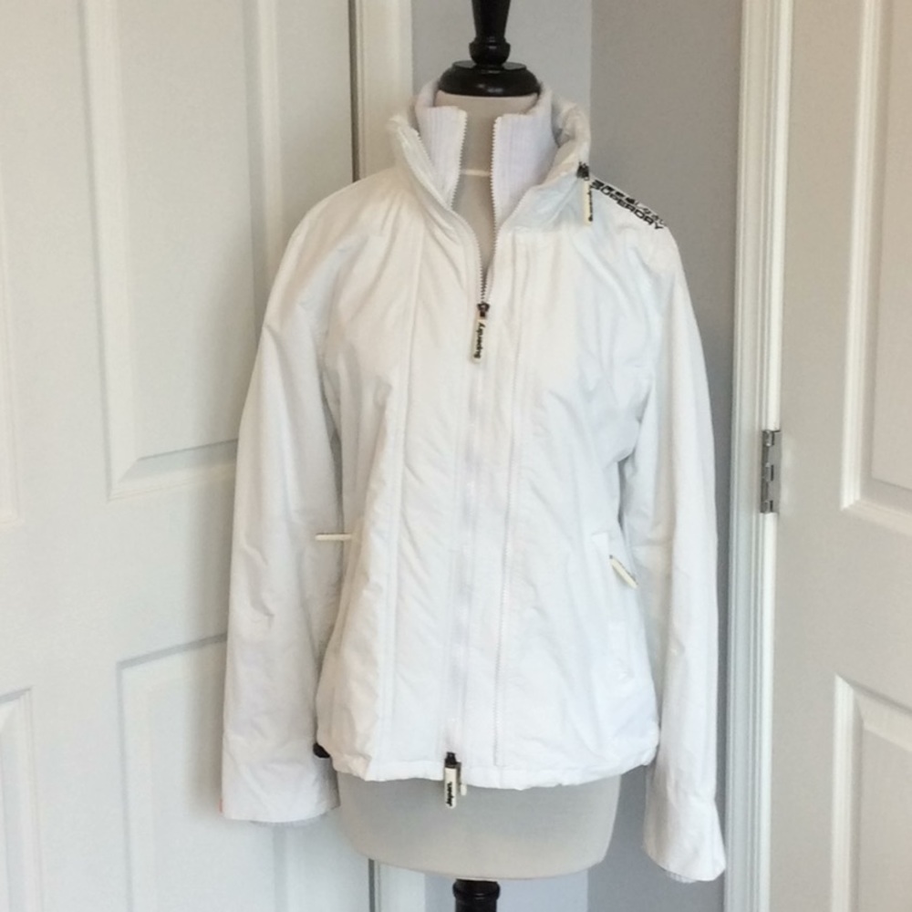 SuperDry White Windcheater Jacket